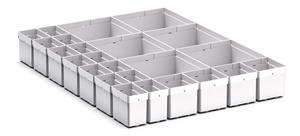 24 Compartment Box Kit 100+mm High x 525W x 650D drawer Bott Cubio Drawer Cabinets 525 x 650 Engineering tool storage cabinets 45/43020755 Cubio Plastic Box Kit EKK 56100 24 Comp.jpg
